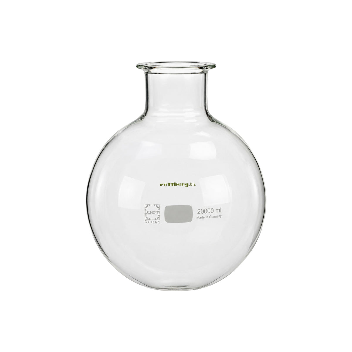 Verdampferkolben 20 L aus eigener Herstellung, kompatibel mit Heidolph Laborota 20, Seitenansicht - LabStore | Gebr. Rettberg GmbH