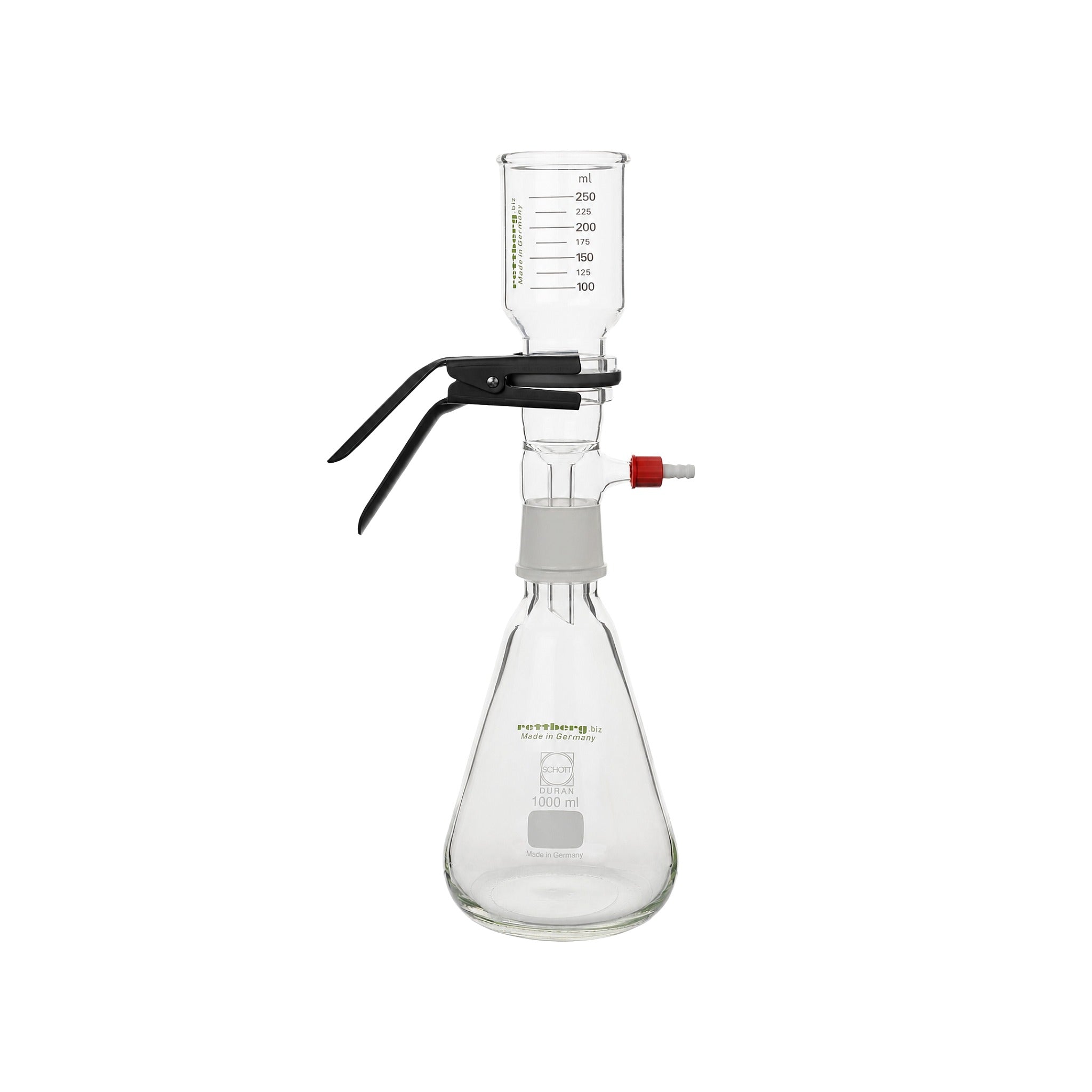 Filtrationsgerät mit Glasfilterplatte, Auffangflasche 1000 ml - LabStore | Gebr. Rettberg GmbH