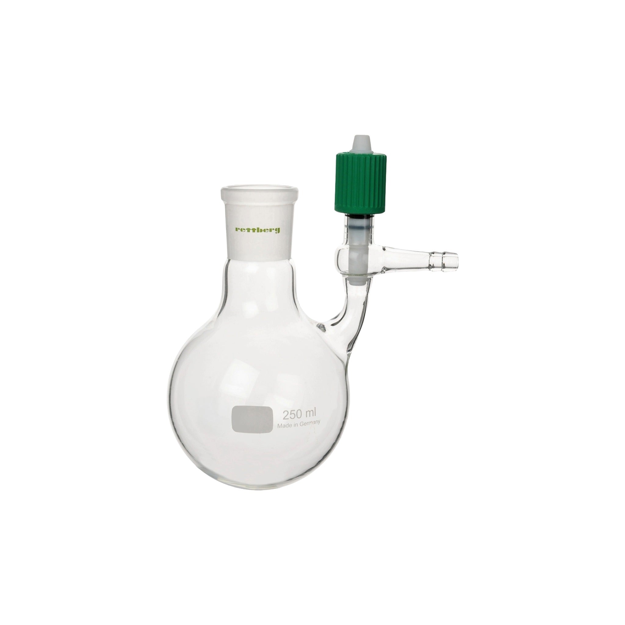 Schlenkkolben aus Borosilikatglas 3.3 mit HV - PTFE - Ventil - LabStore | Gebr. Rettberg GmbH