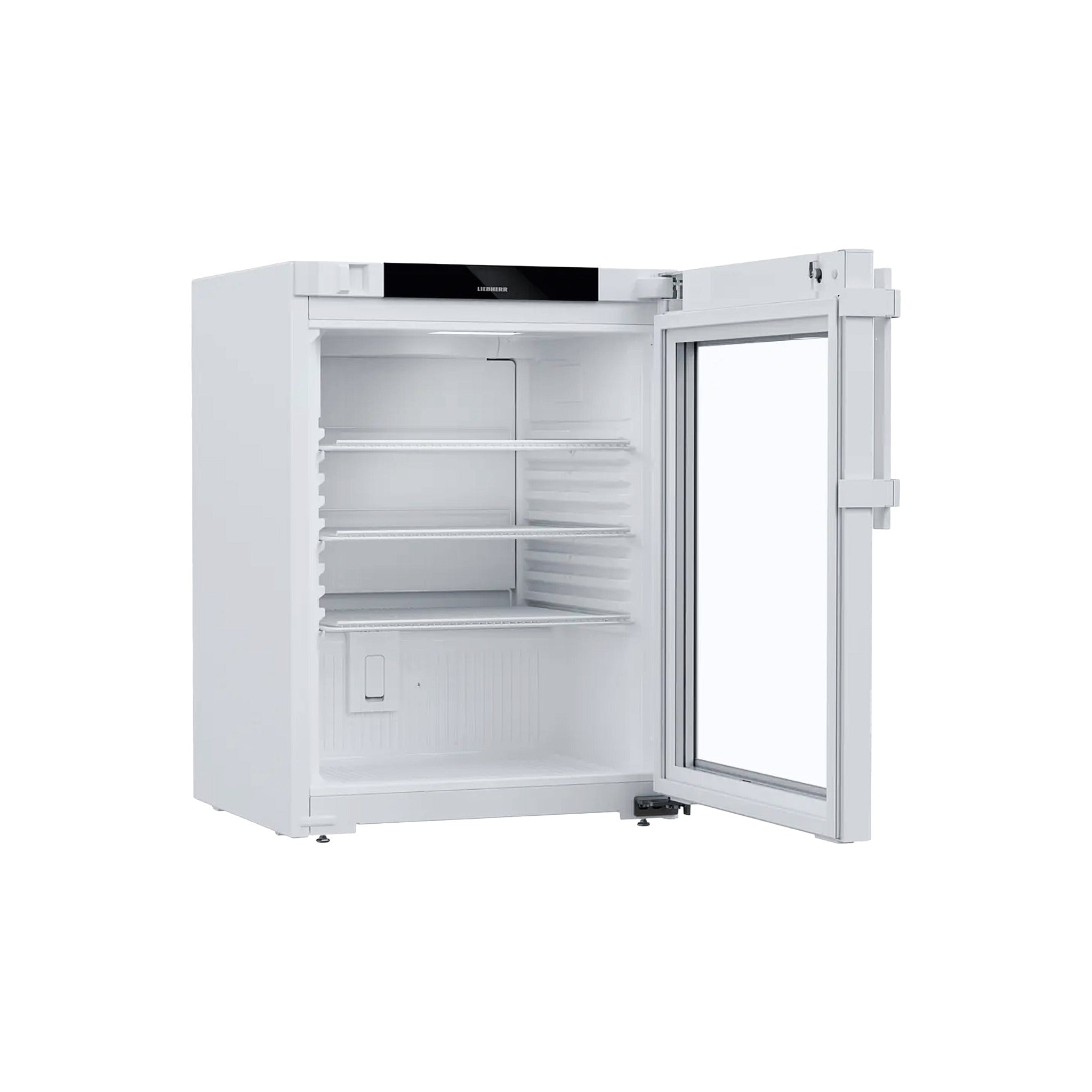 Liebherr SRTv 1511 Performance – Tisch-Laborkühlschrank mit Umluftkühlung und Glastür, 102 l Nutzinhalt, ±3 °C Temperaturstabilität