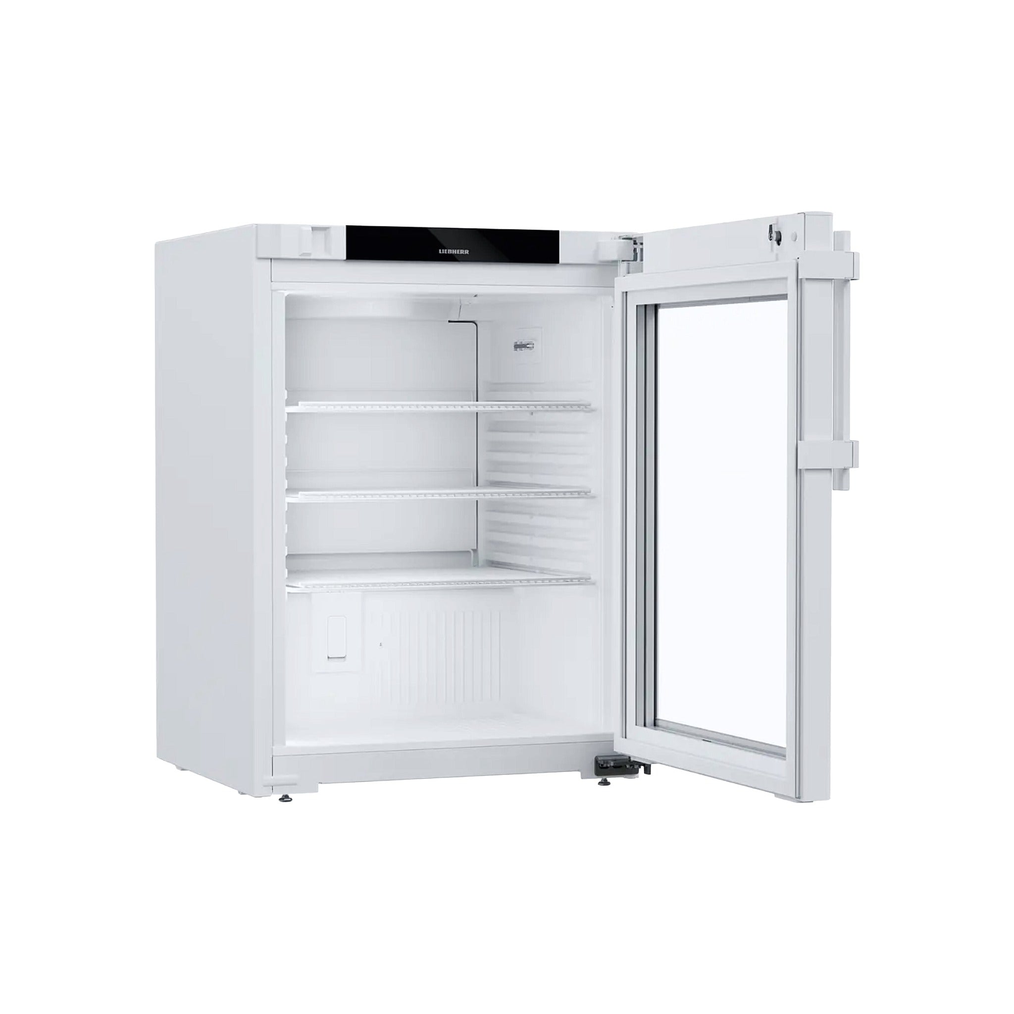 Liebherr SRTv 1511 Perfection – Tisch-Laborkühlschrank mit Umluftkühlung und Glastür, 102 l Nutzinhalt, ±2 °C Temperaturstabilität, DIN 13277