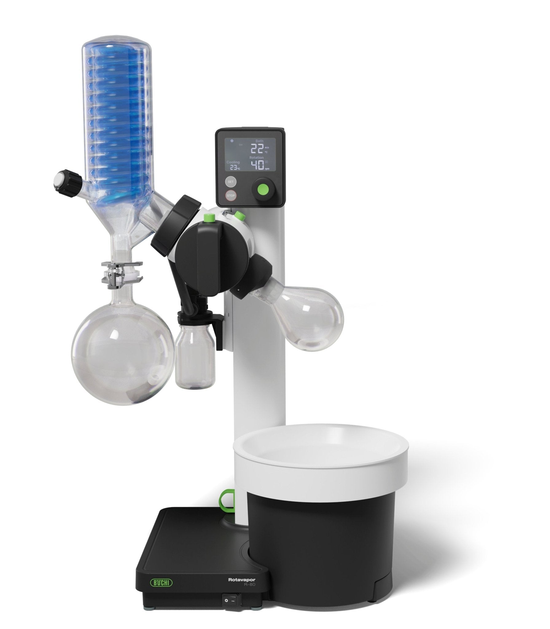 Büchi Rotavapor® R - 80 mit vertikalem V - Kühler - LabStore | Gebr. Rettberg GmbH