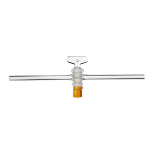 Einweghahn mit Glasküken, PTFE & Hohlküken - Borosilikatglas 3.3 - LabStore | Gebr. Rettberg GmbH