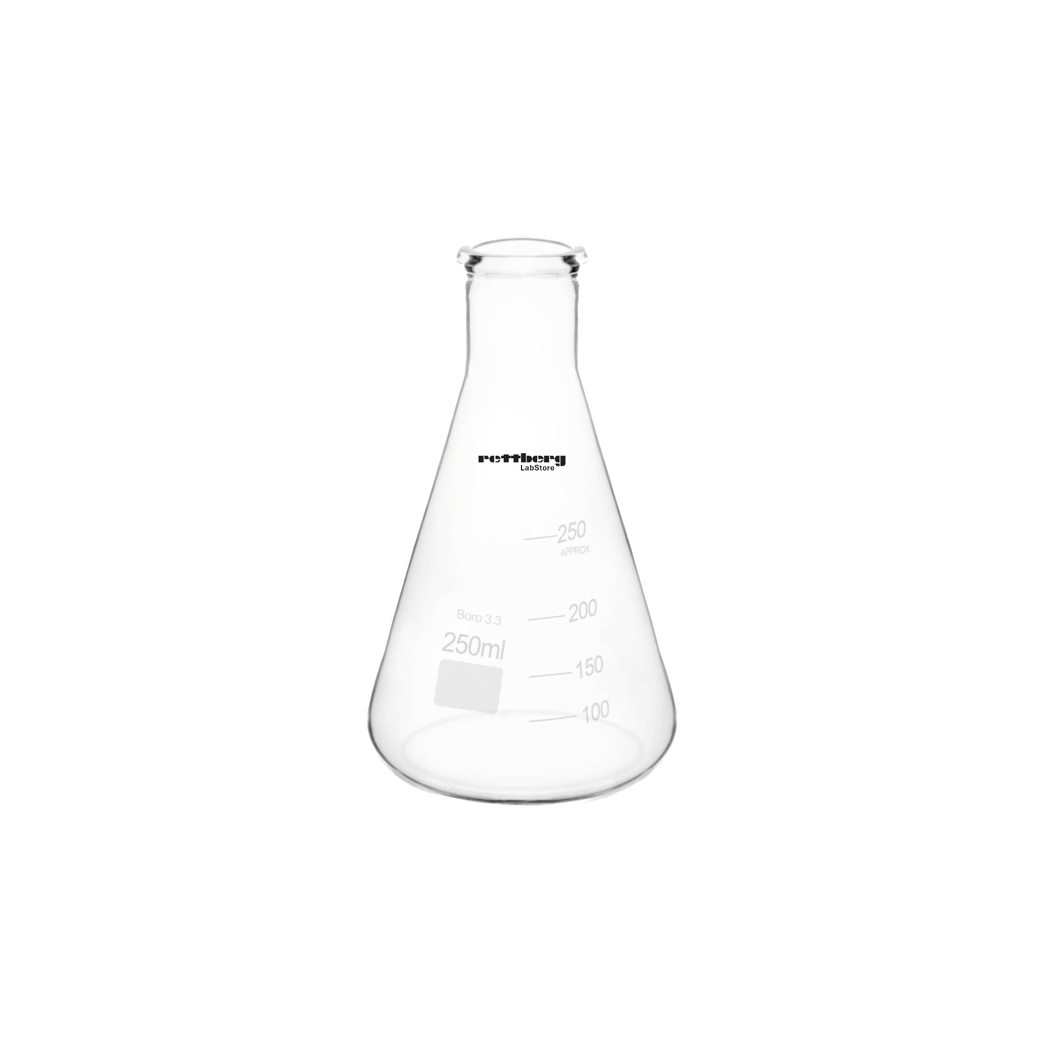 Erlenmeyerkolben aus Borosilikatglas 3.3 mit Bördelrand - LabStore | Gebr. Rettberg GmbH
