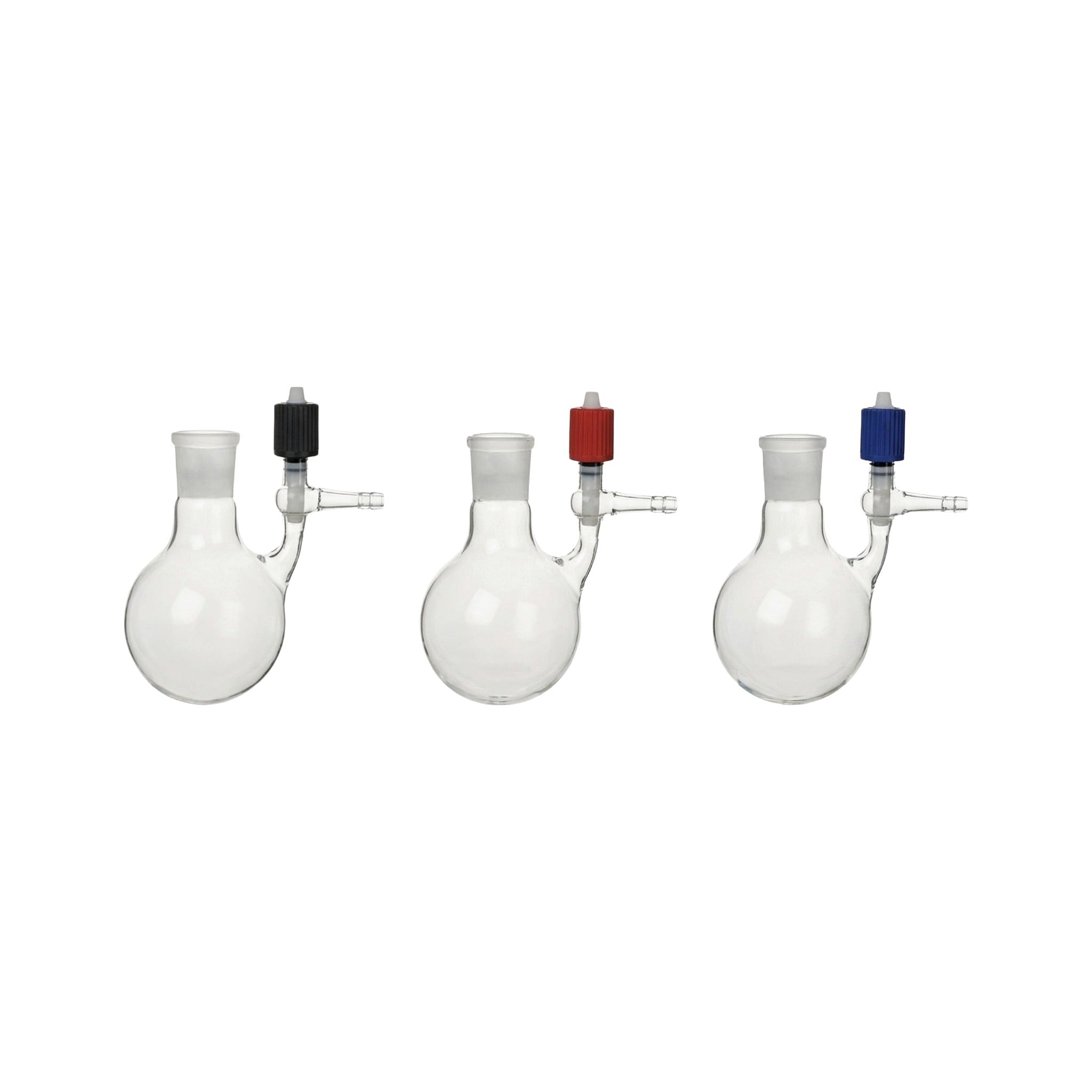 Schlenkkolben aus Borosilikatglas 3.3 mit HV - PTFE - Ventil - LabStore | Gebr. Rettberg GmbH