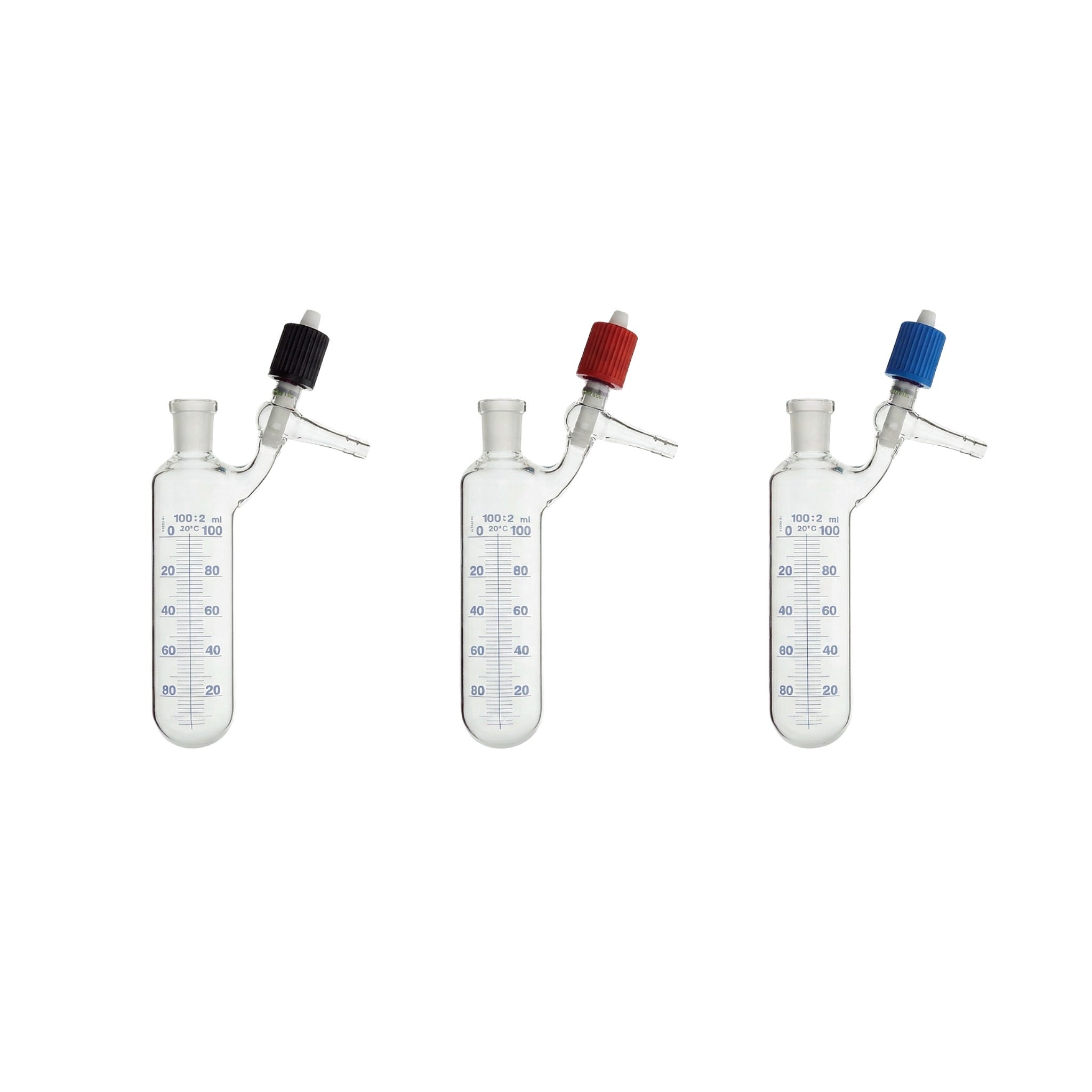 Schlenkrohr graduiert mit seitlichem PTFE - Hochvakuumventil – Borosilikatglas 3.3 – Rettberg - LabStore | Gebr. Rettberg GmbH