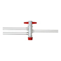 Zweiweg - Patenthahn mit Glas - & PTFE - Küken - Borosilikatglas 3.3