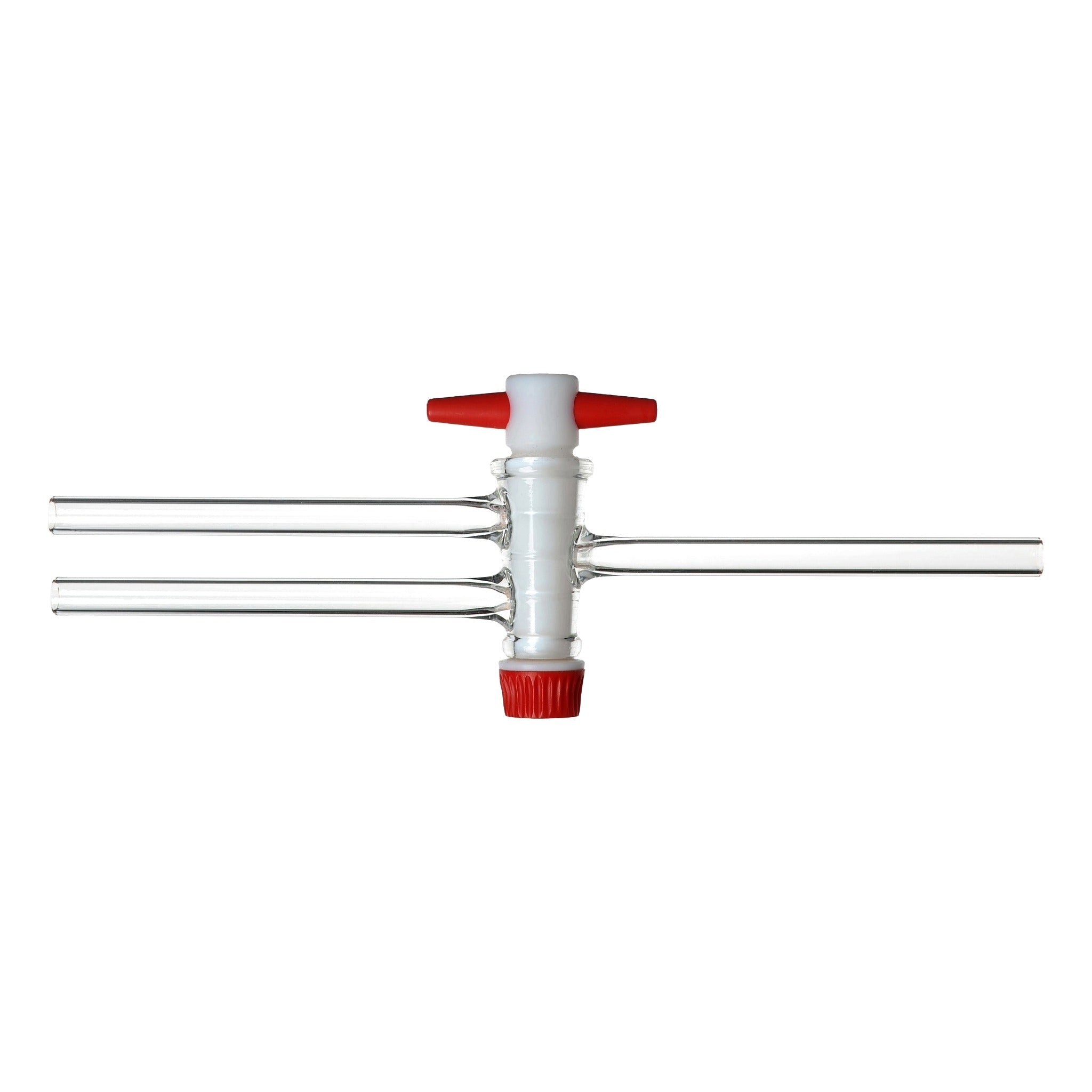 Zweiweg - Patenthahn mit Glas - & PTFE - Küken - Borosilikatglas 3.3 - LabStore | Gebr. Rettberg GmbH